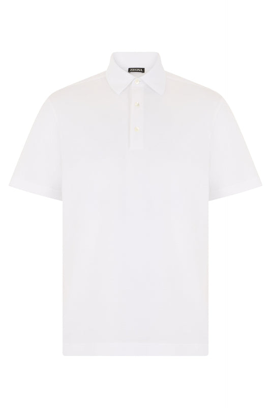 Cotton polo with short sleeves RTW