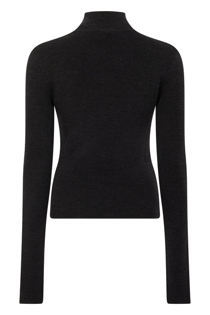 Fitted sweater with high collar RTW