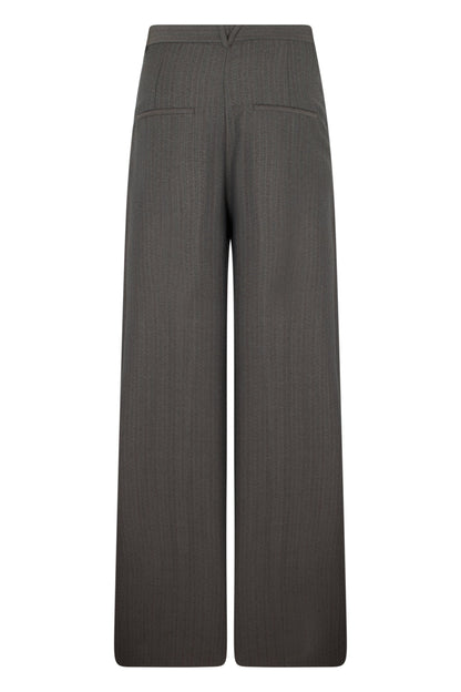 Loose checkered pants in a wool blend RTW