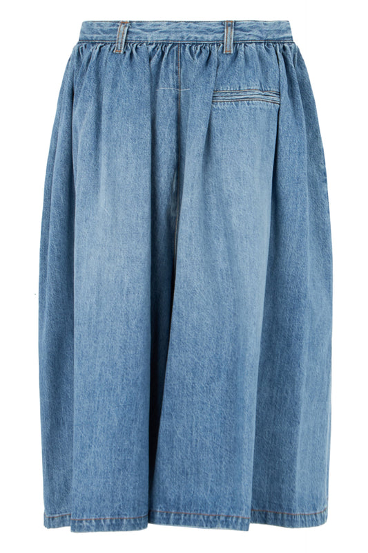 Denim shorts with pleats RTW