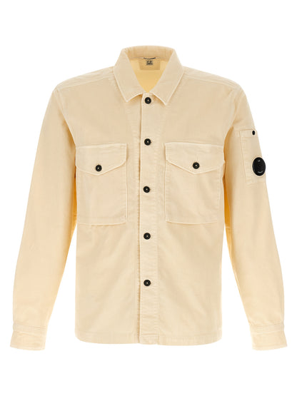 Ribbed velvet overshirt Shirt, blouse