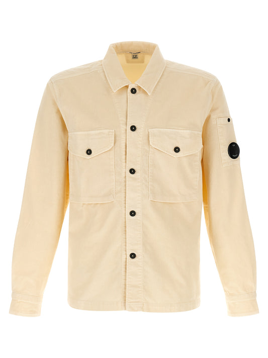 Ribbed velvet overshirt Shirt, blouse