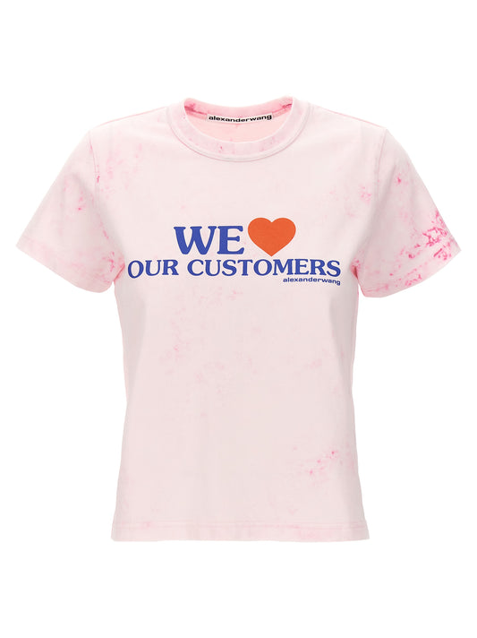 'We Love Our Customers' t-shirt T-shirt