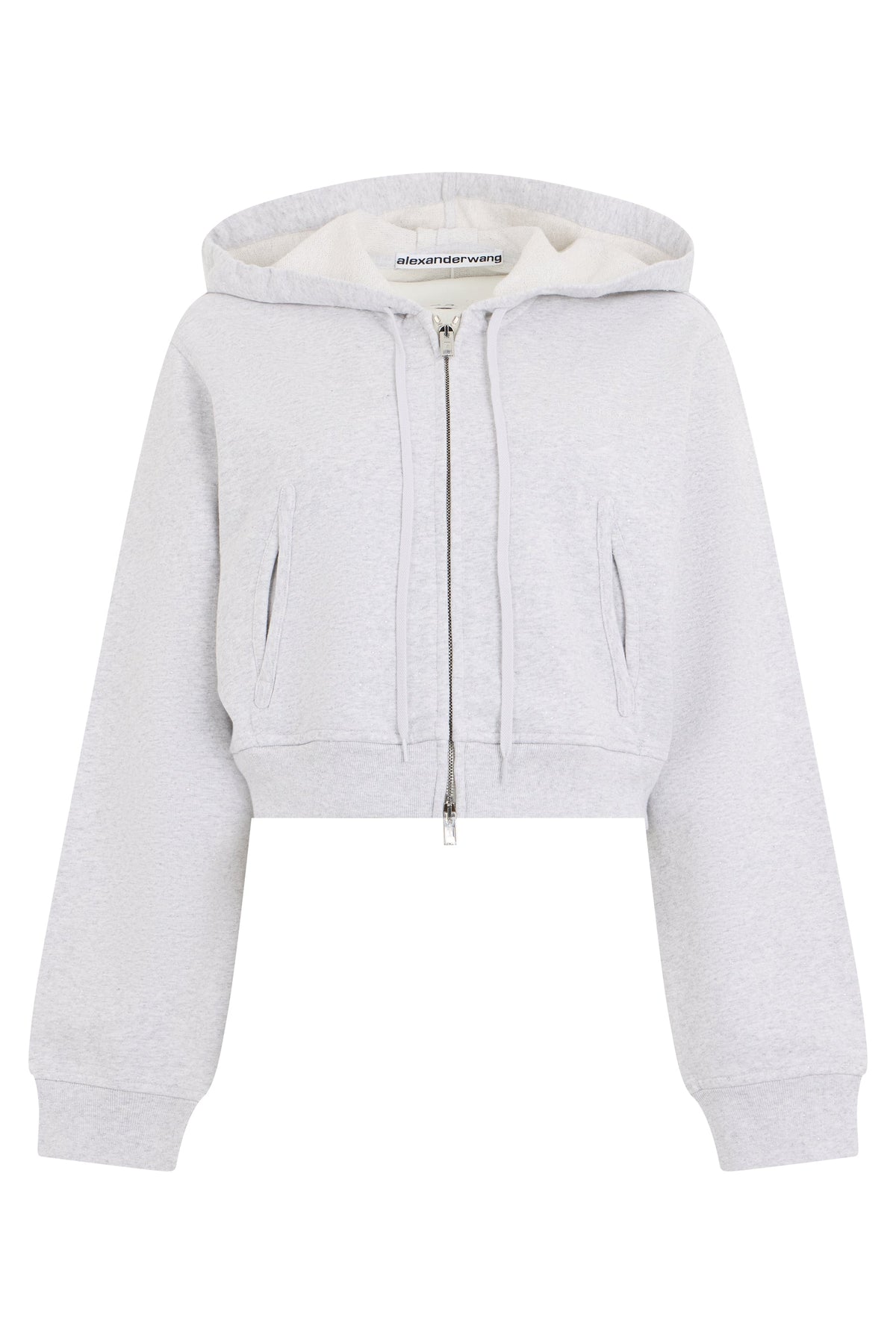 Alexander Wang Crop hoodie with zip