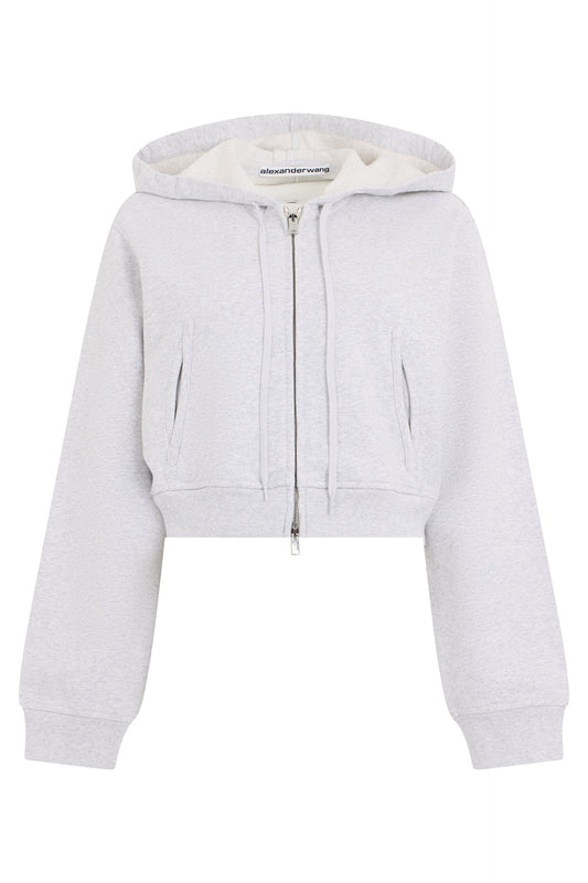 Alexander Wang Crop hoodie with zip