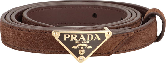 Prada Suede leather belt