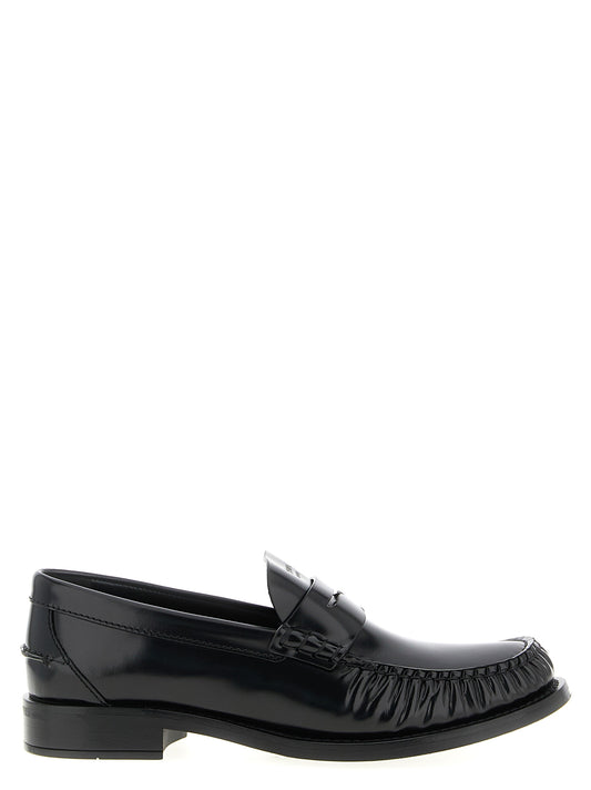 Brushed leather loafers Loafers