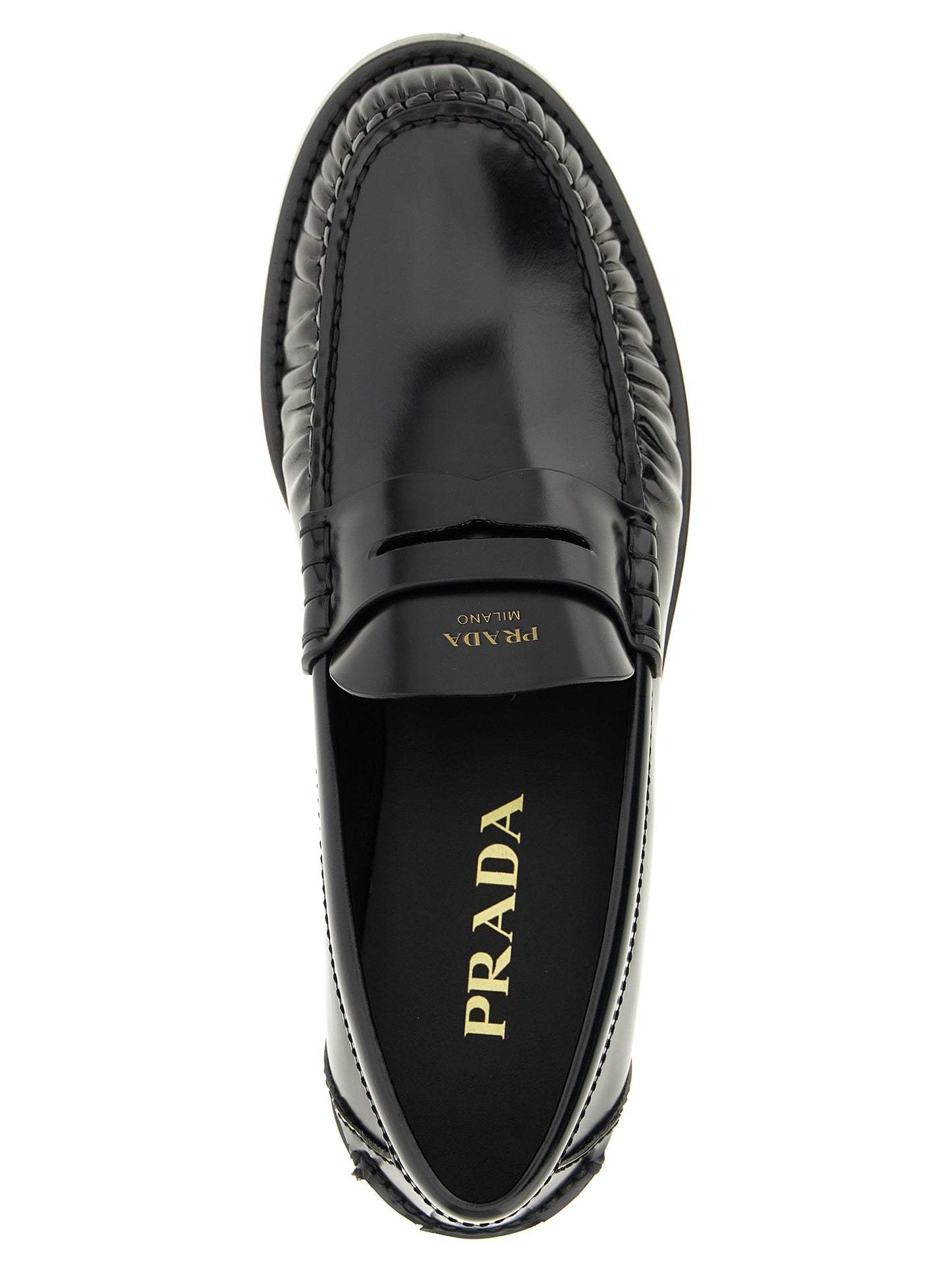 Brushed leather loafers Loafers