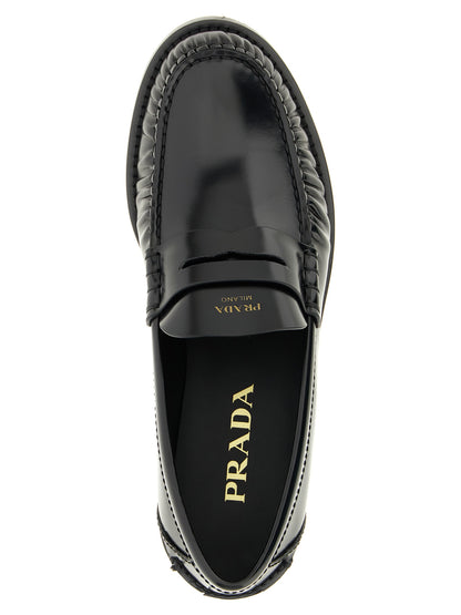 Brushed leather loafers Loafers