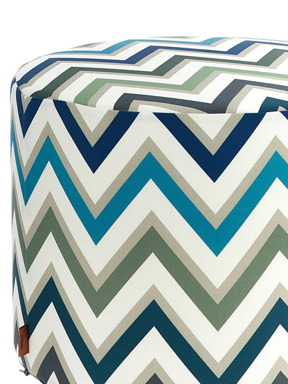 'Watamu' outdoor cylindrical pouf Decorative accessories
