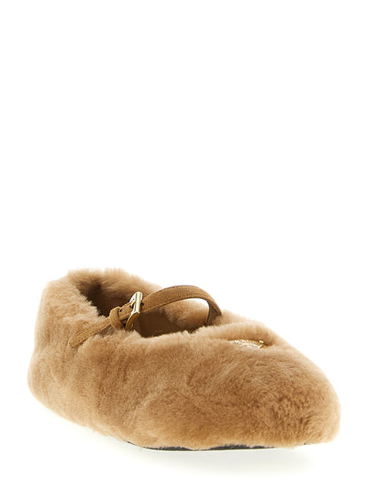 Shearling ballet flats Flat shoes