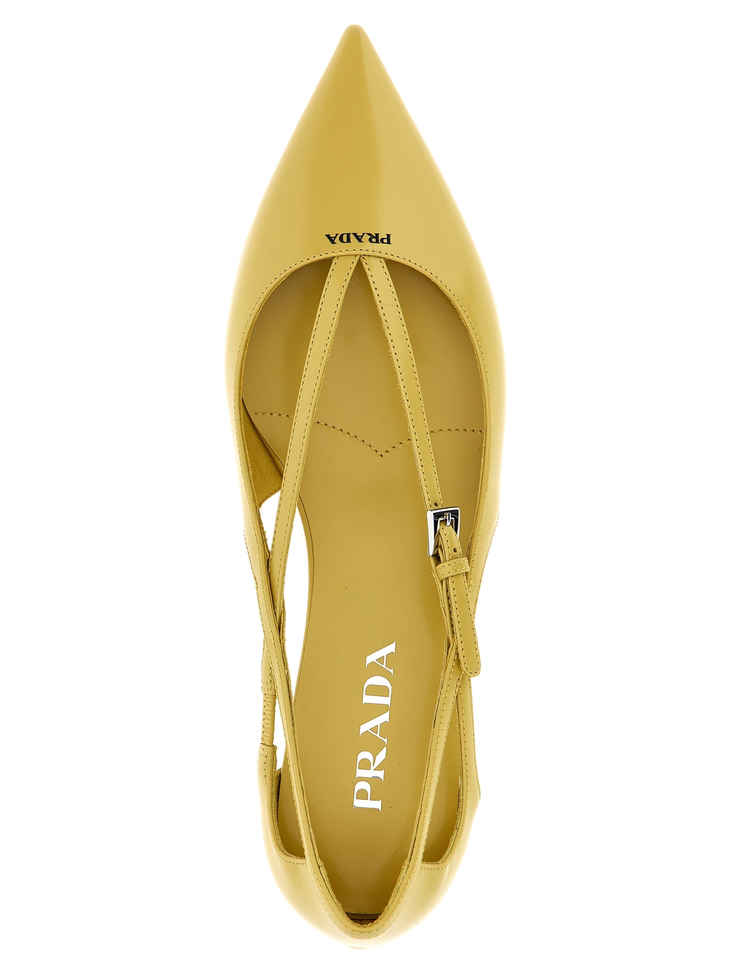 Logo leather ballet flats Flat shoes