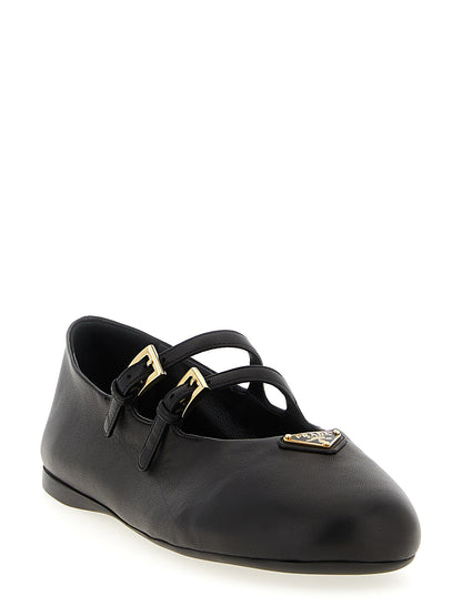 Double strap ballet flats Flat shoes