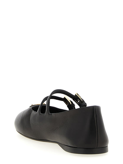 Double strap ballet flats Flat shoes