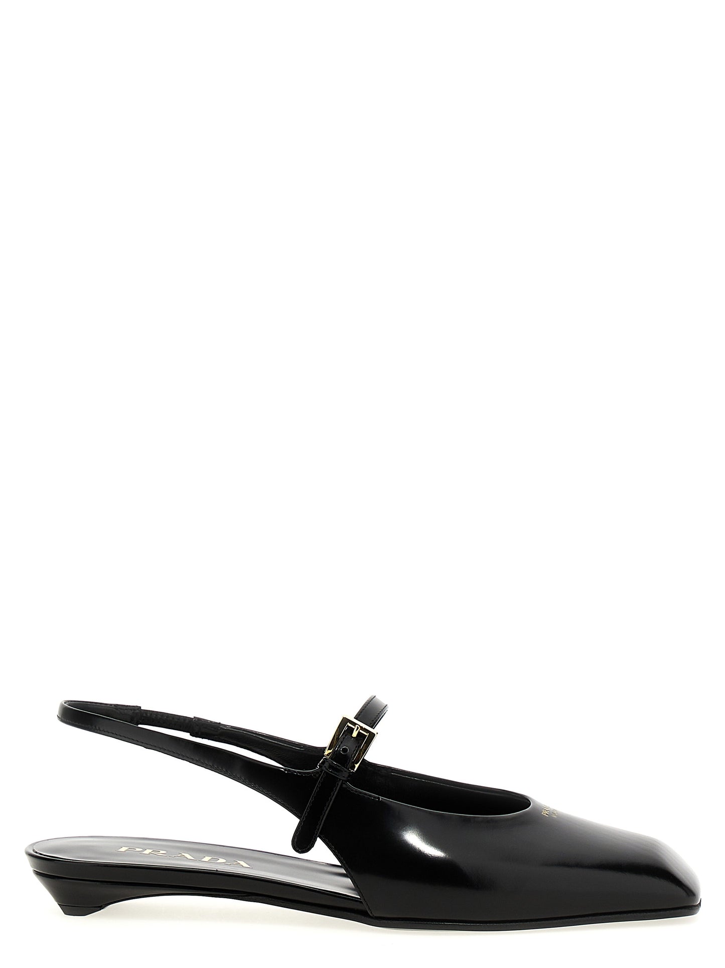 Logo slingback Ballet flats