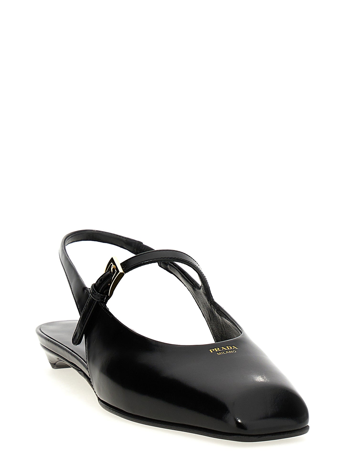 Logo slingback Ballet flats