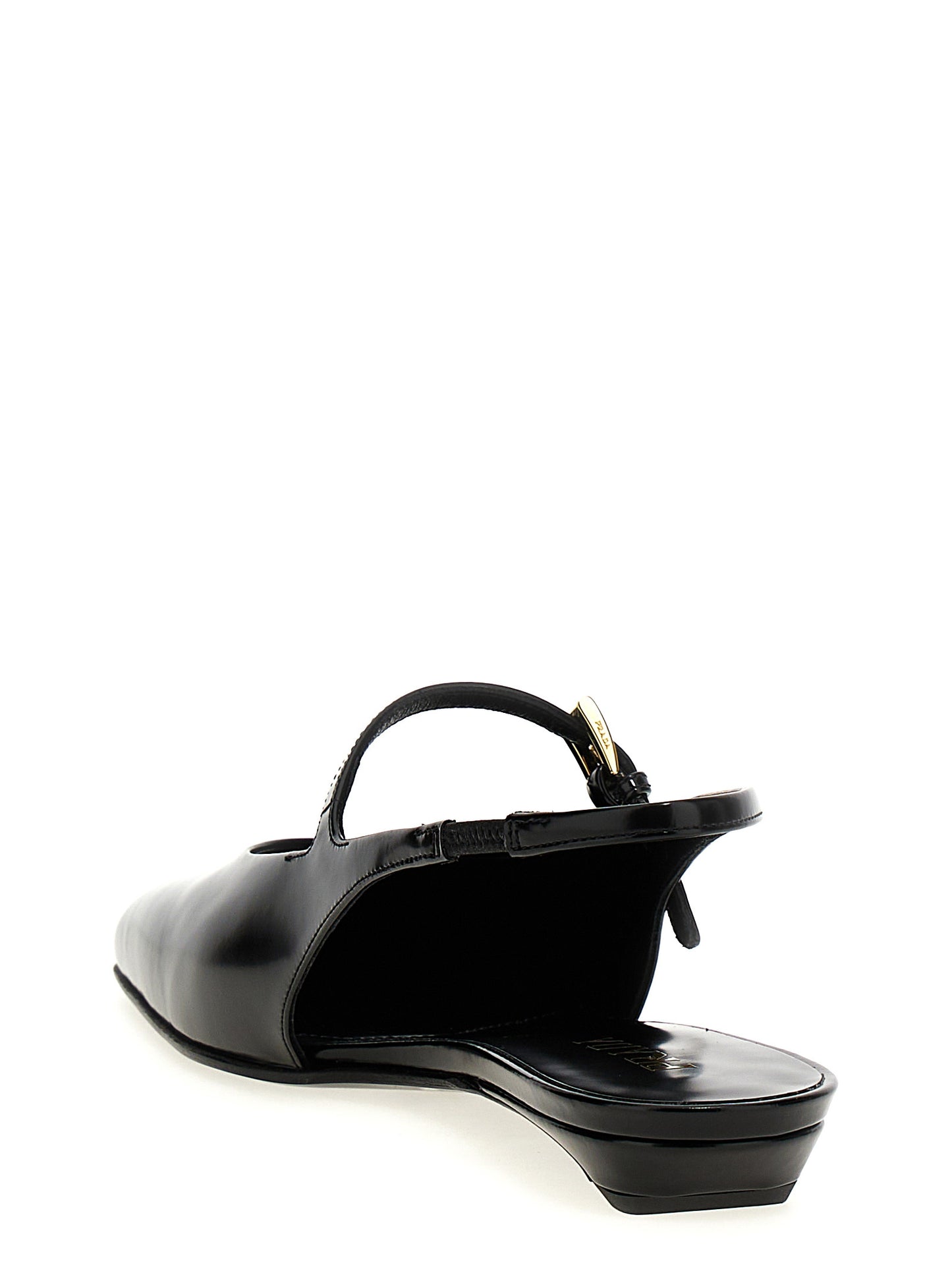 Logo slingback Ballet flats