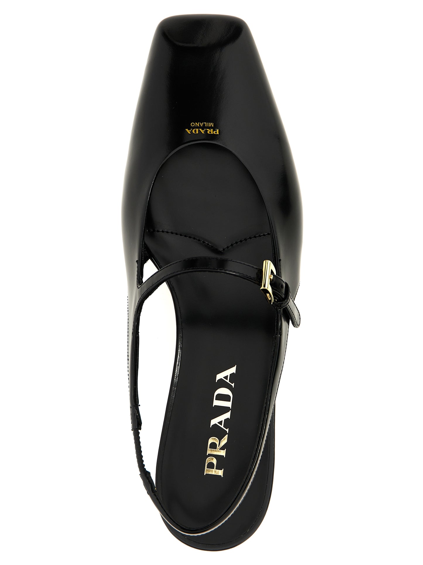 Logo slingback Ballet flats