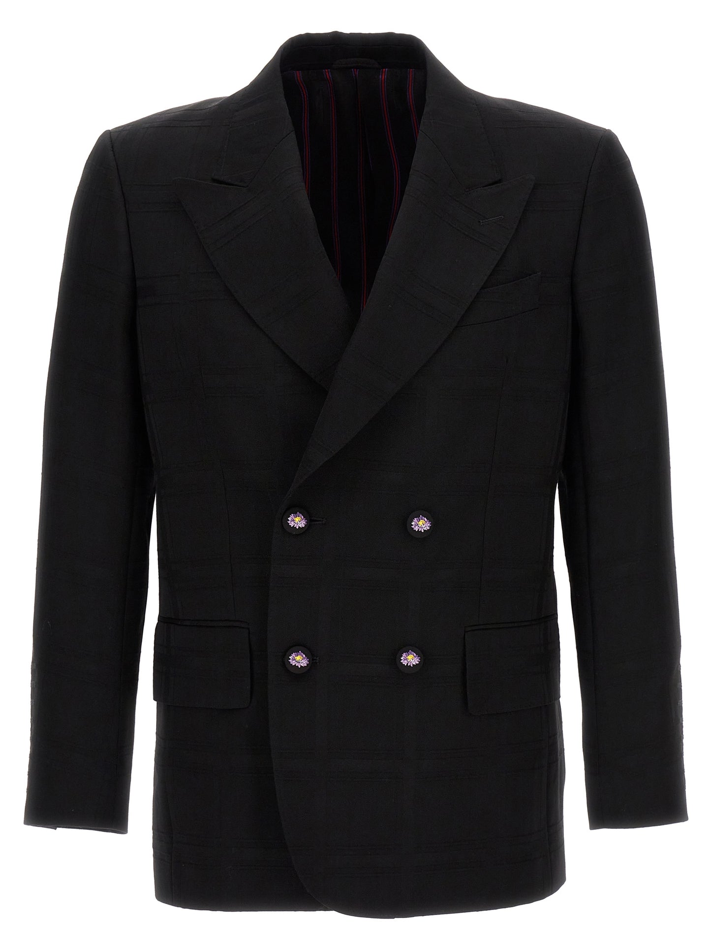 Check double-breasted blazer Blazer