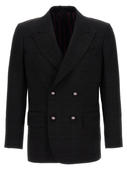Check double-breasted blazer Blazer