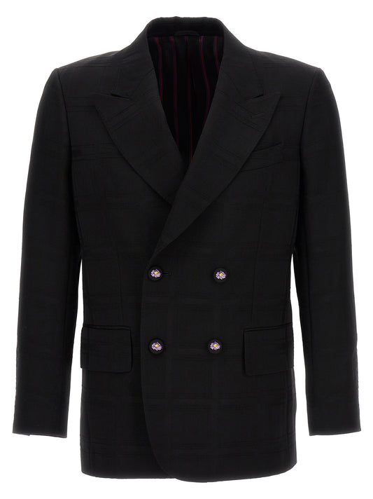 Check double-breasted blazer Blazer