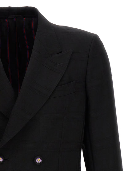 Check double-breasted blazer Blazer