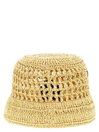 Crochet logo bucket hat Hats