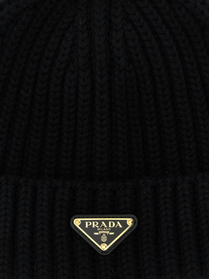Logo triangle beanie Hats