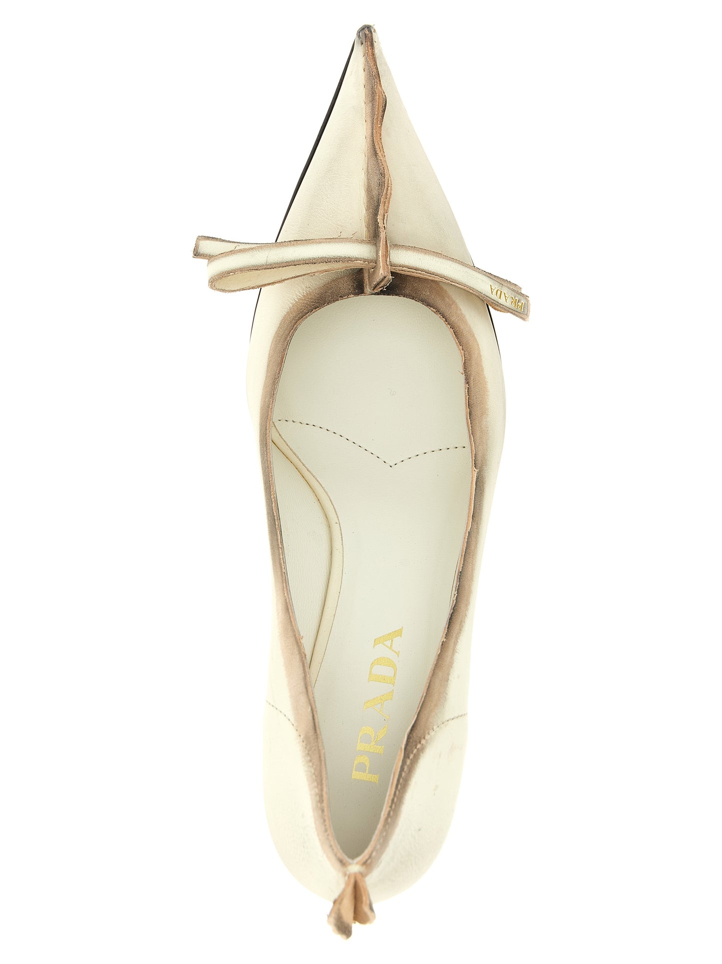 Antiqued leather pumps Pumps