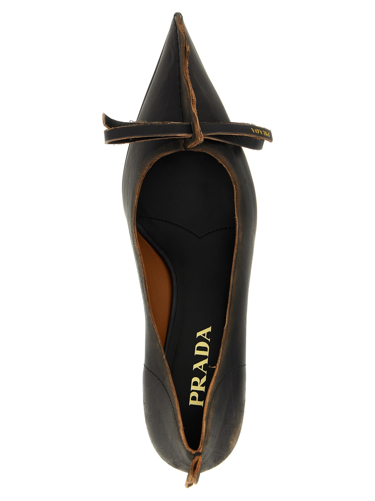 Antiqued leather pumps Pumps
