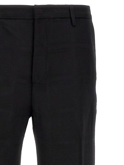 Check wool trousers Pants