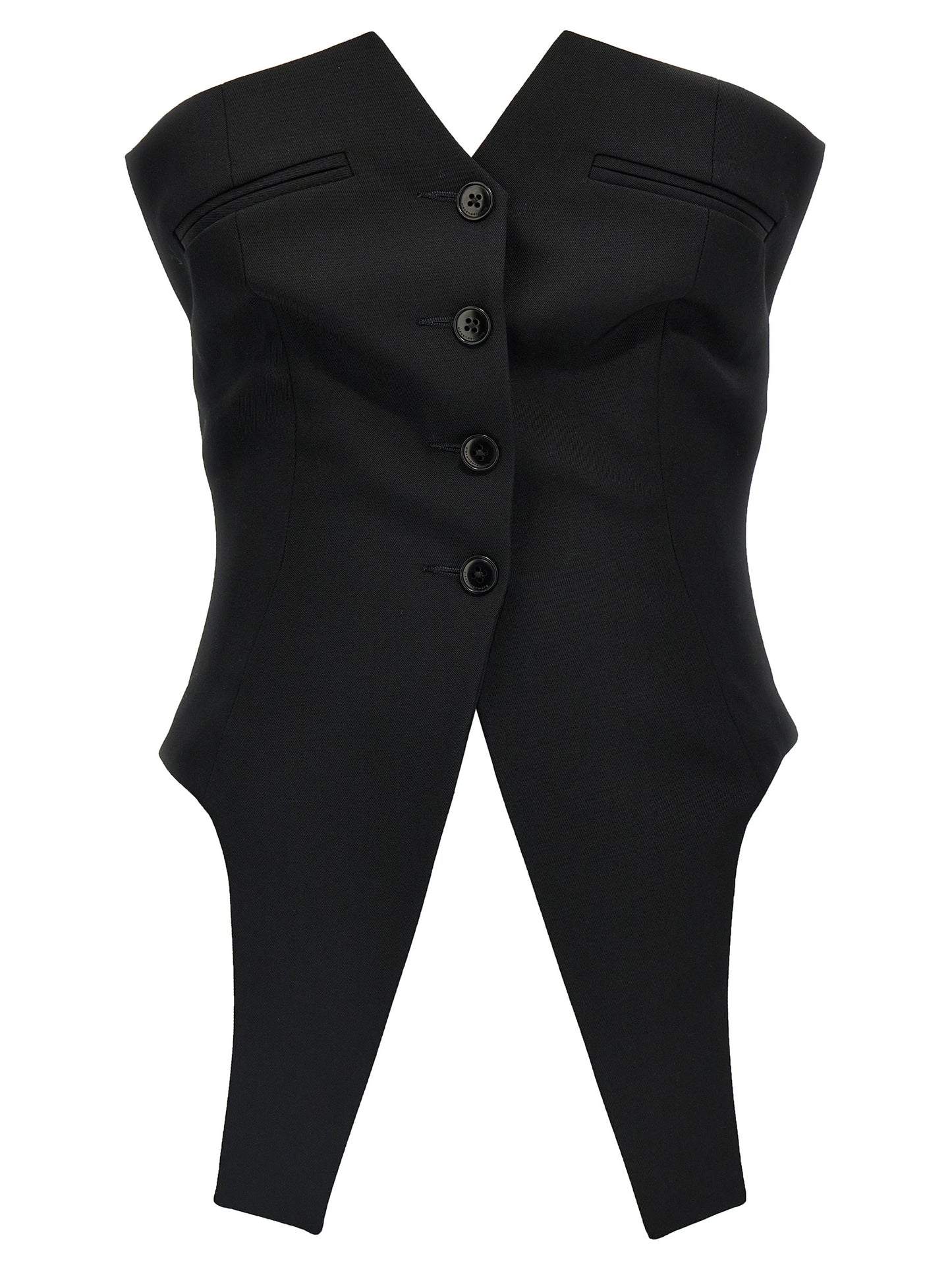 Deconstructed vest Gilet