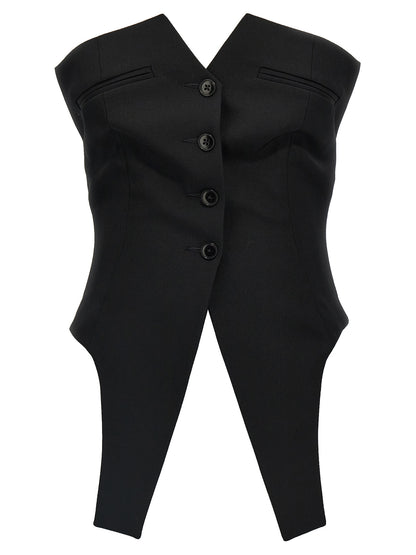 Deconstructed vest Gilet
