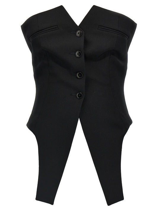 Deconstructed vest Gilet