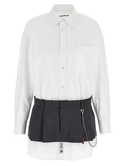 'Pre-Styled Shirt Dress W Chain' dress Dresses