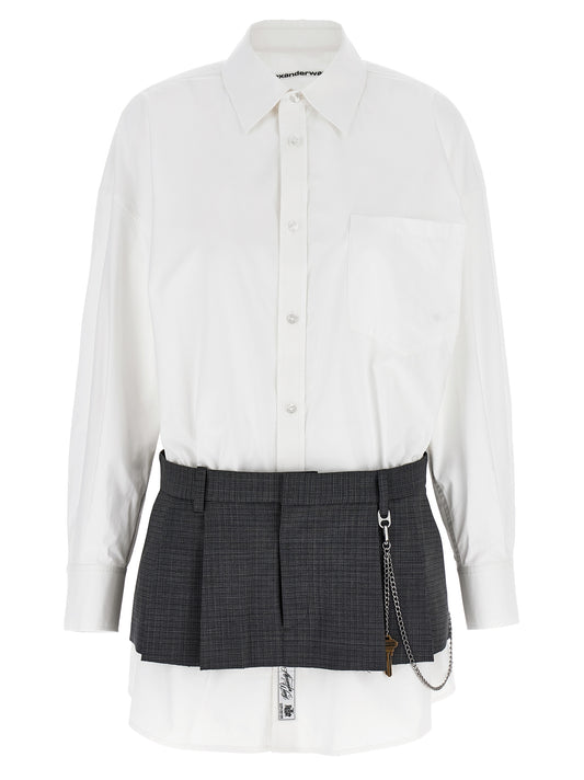 'Pre-Styled Shirt Dress W Chain' dress Dresses
