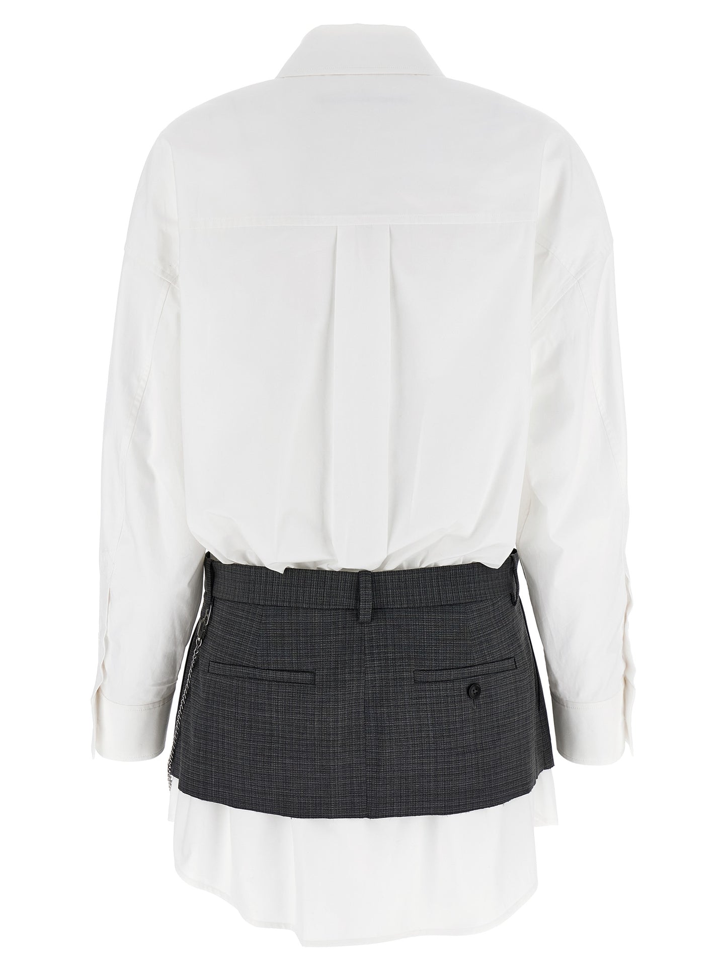 'Pre-Styled Shirt Dress W Chain' dress Dresses