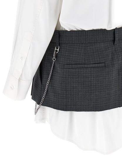 'Pre-Styled Shirt Dress W Chain' dress Dresses