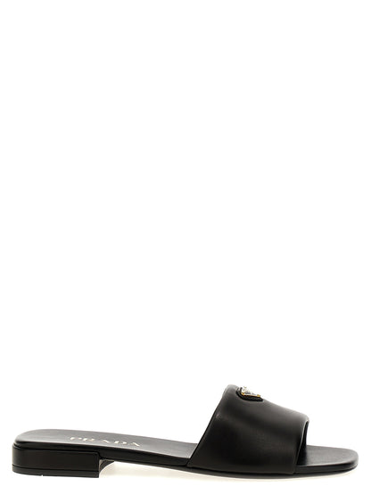 Logo leather sandals Sandals