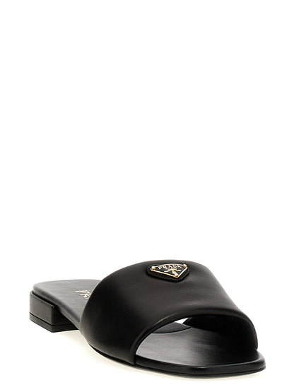 Logo leather sandals Sandals