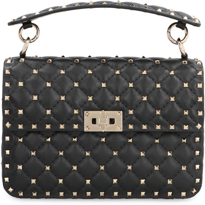 Valentino Garavani - Rockstud Spike media Leather handbag BAGS
