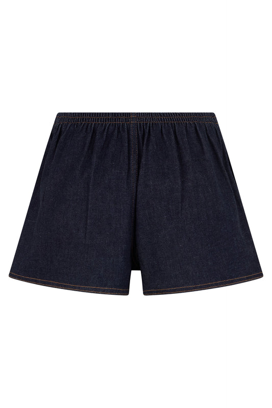 Plissetted denim shorts RTW