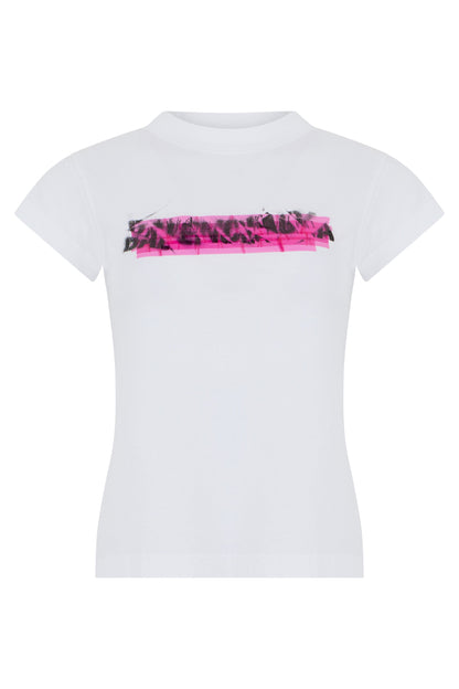 Cotton T-shirt messy spray RTW
