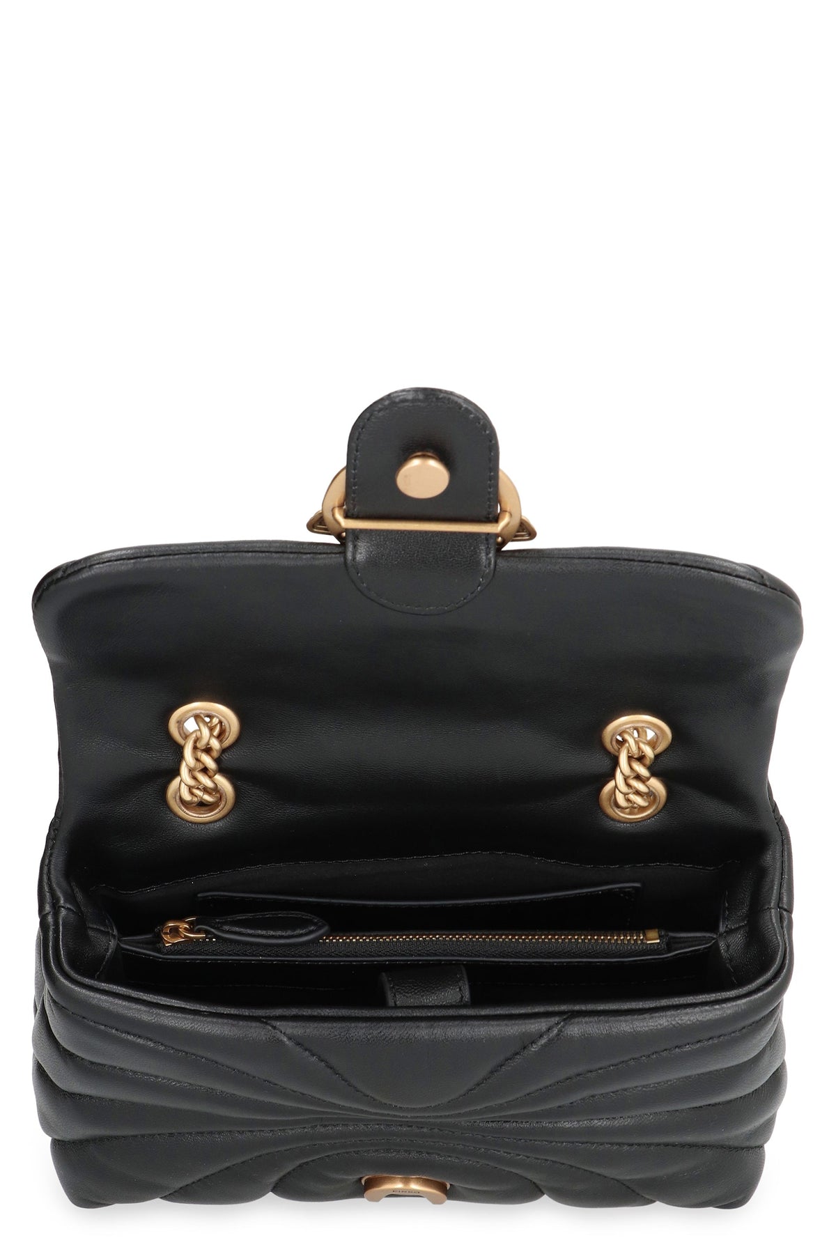 Pinko Love Puff leather mini crossbody bag