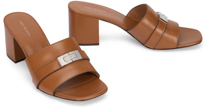 Heeled sandal in leather LeeLee SHOES