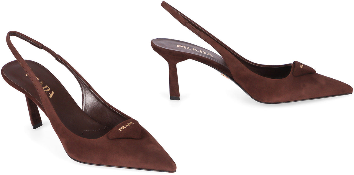 Suede slingback pumps SHOES