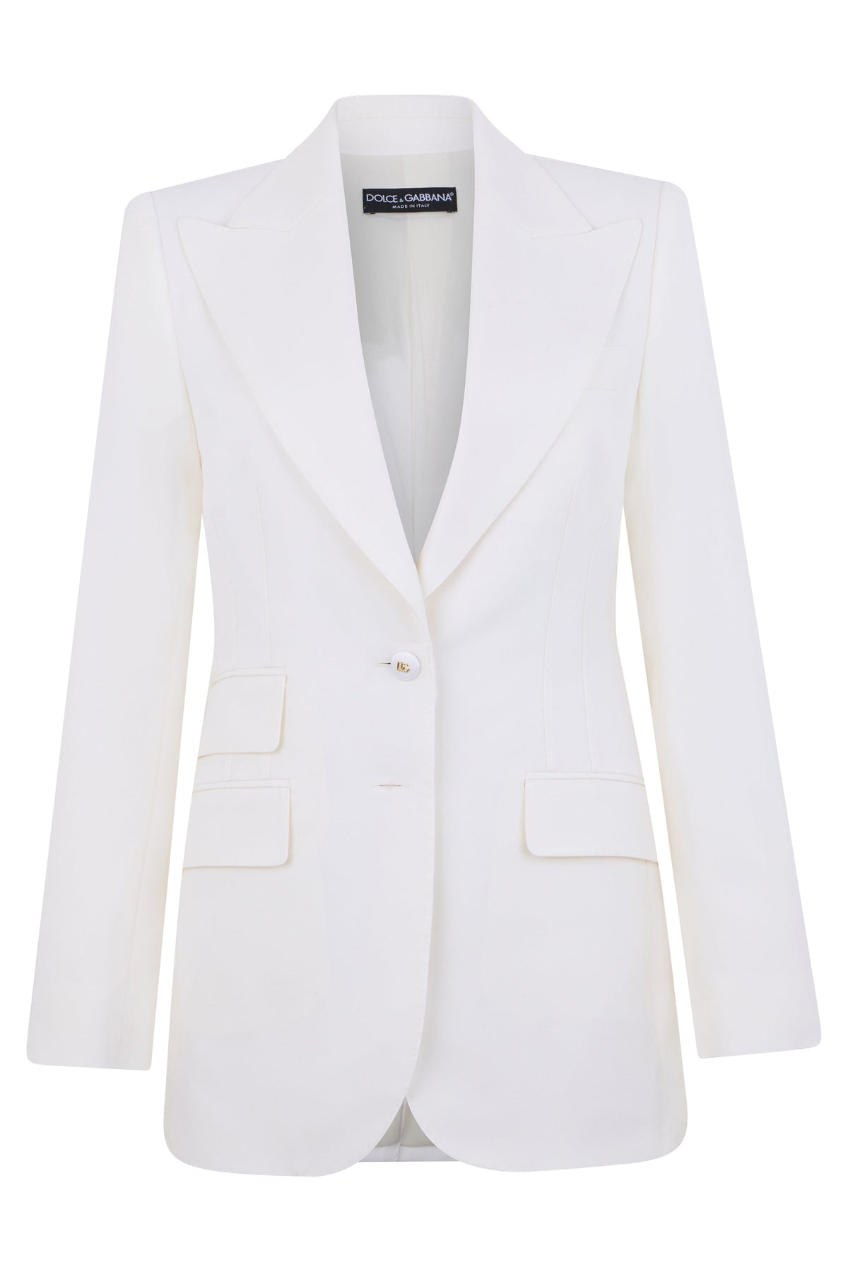 Dolce & Gabbana Elegant white blazer jacket for any occasion