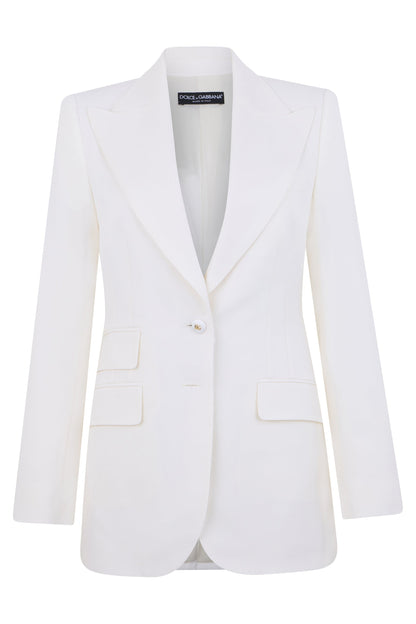 Dolce & Gabbana Elegant white blazer jacket for any occasion