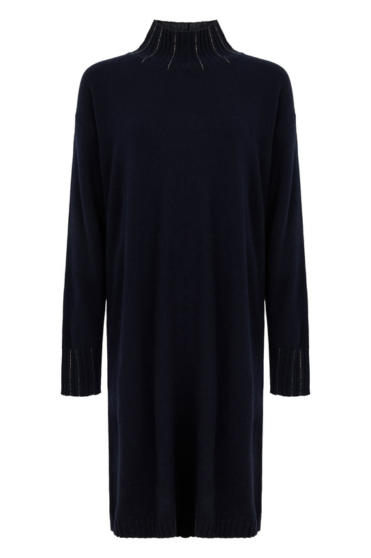 Short dress with high collar RTW