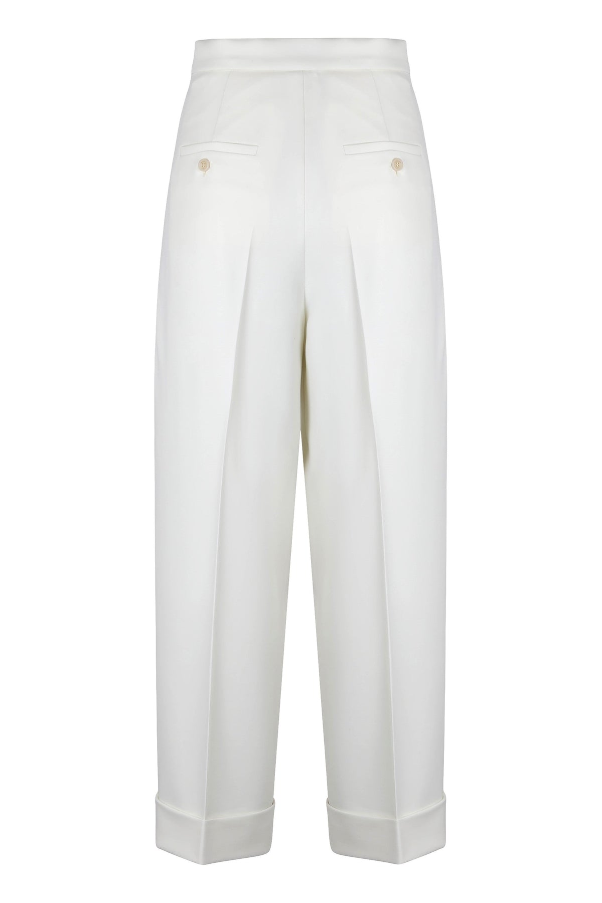 High-waisted wool pants RTW